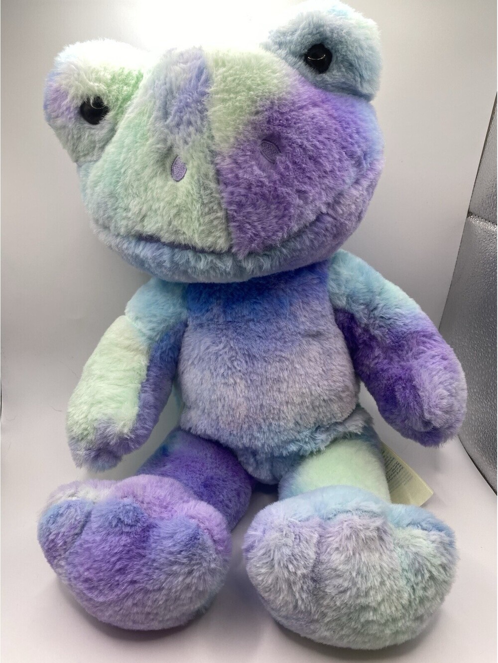 Build-A-Bear Workshop Frog Plush Stuffed Animal Blue Purple Green, 2023